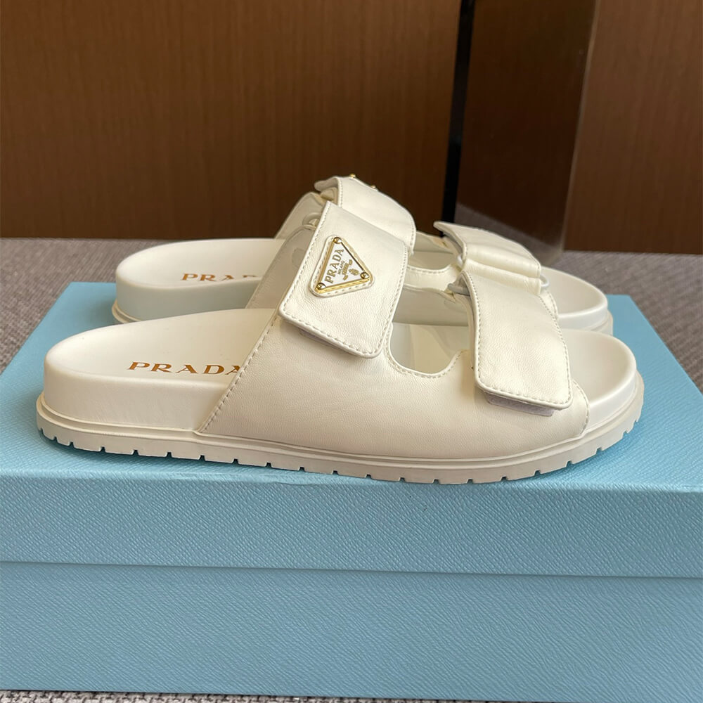 PRADA Nappa leather slides